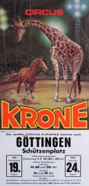 Circus Krone Circus poster - Germany, 1982
