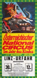 Österreichischer Nationalcircus Elfi Althoff-Jacobi Circus poster - Austria, 1973