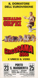 Circo Rinaldo Orfei - Circorama 2000 Circus poster - Italy, 1983