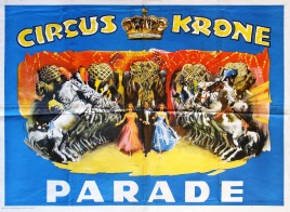 Circus Krone - Parade Circus poster - Germany, 1961