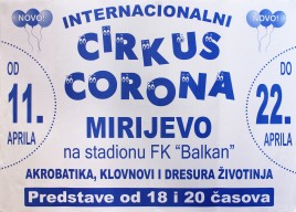 Internacionalni Cirkus Corona Circus poster - Serbia, 2013