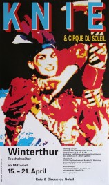 Circus Knie & Cirque du Soleil Circus poster - Switzerland, 1992