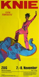 Circus Knie Circus poster - Switzerland, 1974