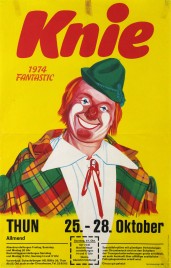 Circus Knie Circus poster - Switzerland, 1974