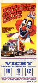 American Circus (Togni) Circus poster - Italy, 1983