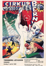 Cirkus Berny Circus poster - Norway, 1984