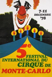 5e Festival International du Cirque de Monte-Carlo Circus poster - Monaco, 1978