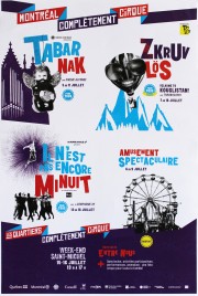 Montréal Complètement Cirque 2017 Circus poster - Canada, 2017