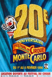 20e Festival International du Cirque de Monte-Carlo Circus poster - Monaco, 1996