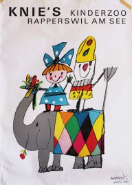 KNIEs Kinderzoo Circus poster - Switzerland, 1964