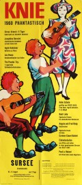 Circus Knie Circus poster - Switzerland, 1960