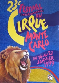 23e Festival International du Cirque de Monte-Carlo Circus poster - Monaco, 1999