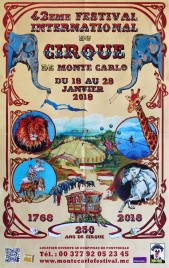 42eme Festival International du Cirque de Monte-Carlo Circus poster - Monaco, 2018