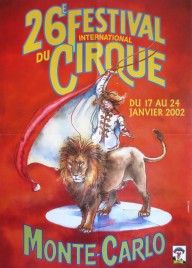 26e Festival International du Cirque de Monte-Carlo Circus poster - Monaco, 2002