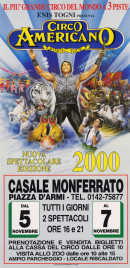 Circo Americano Circus poster - Italy, 1999