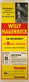 Circus Willy Hagenbeck Circus poster - Germany, 1963