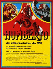Cirkus Humberto Circus poster - Czech Republic, 1980
