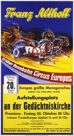 Circus Franz Althoff Circus poster - Germany, 1961