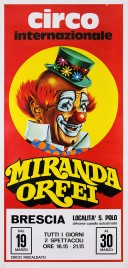 Circo Miranda Orfei Circus poster - Italy, 0