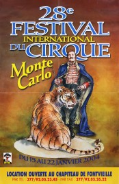 28e Festival International du Cirque de Monte-Carlo Circus poster - Monaco, 2004