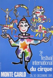 3e Festival International du Cirque de Monte-Carlo Circus poster - Monaco, 1976