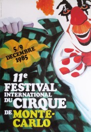 11e Festival International du Cirque de Monte-Carlo Circus poster - Monaco, 1985
