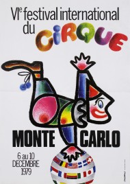 6e Festival International du Cirque de Monte-Carlo Circus poster - Monaco, 1979