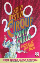 24e Festival International du Cirque de Monte-Carlo Circus poster - Monaco, 2000