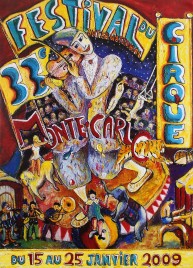 33e Festival International du Cirque de Monte-Carlo Circus poster - Monaco, 2009