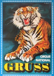 Cirque National Gruss Circus poster - France, 1973