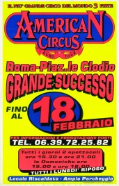 American Circus (Togni) Circus poster - Italy, 2001