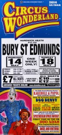 Circus Wonderland Circus poster - England, 2014