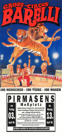 Gross-Circus Barelli Circus poster - Germany, 1998