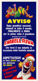 Circo Embell Riva Circus poster - Italy, 1987
