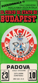 Il Circo di Stato di Budapest Circus poster - Italy, 1987