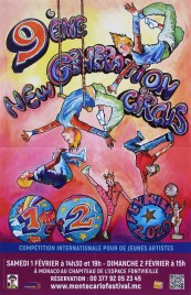 9eme New Generation Circus Circus poster - Monaco, 2020