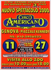 Circo Americano Circus poster - Italy, 2000