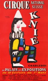 Circus Knie Circus poster - Switzerland, 1959