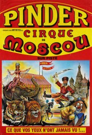 Pinder + Cirque de Moscou Circus poster - France, 1992