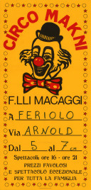 Circo Makni Circus poster - Italy, 1985