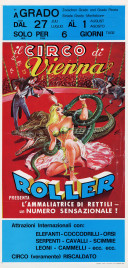 Il Circo di Vienna Roller Circus poster - Italy, 1976