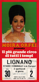 Circo Moira Orfei Circus poster - Italy, 1976