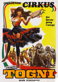 Cirkus Cesare Togni Circus poster - Italy, 1973