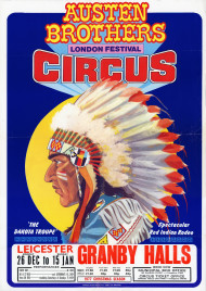 Austen Brothers Circus Circus poster - England, 1977