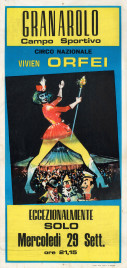 Circo Vivien Orfei Circus poster - Italy, 1965