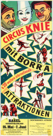 Circus Knie Circus poster - Switzerland, 1951