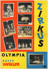 Zirkus Olympia Circus poster - Germany, 1964