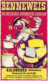 Cirkus Benneweis Circus poster - Denmark, 1973