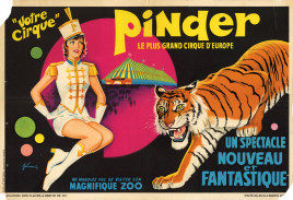 Cirque Pinder Circus poster - France, 1970