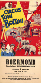 Circus Toni Boltini Circus poster - Netherlands, 1965